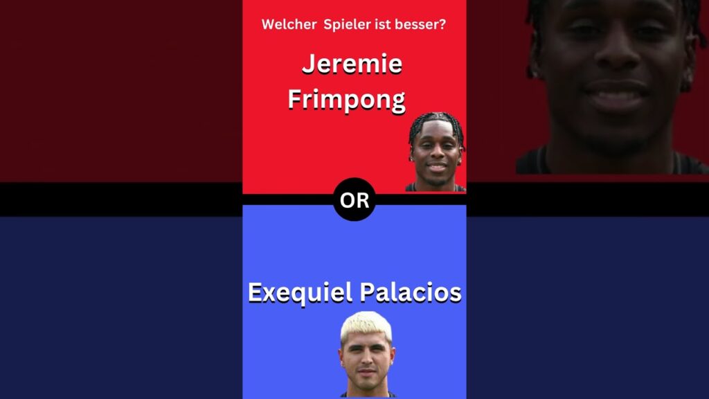 Fußball Quiz 2023: Jeremie Frimpong vs. Exequiel Palacios! #shorts #transfermarktquiz #fußballquiz