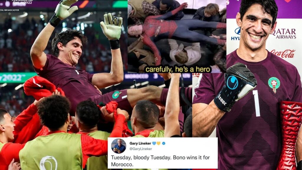 Bono bringing spain to tears | Yassine Bounou | Fans Reaction on Insane Saves