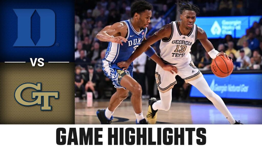 Duke vs. Georgia Tech Game Highlights | 2023-24 ACC Men’s Basketball