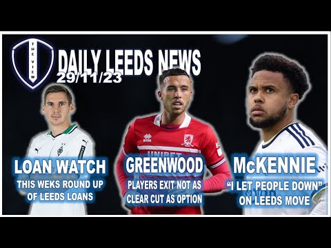 McKennie "I let people down" | Greenwood Exit not so |Clear | This weeks Loan Watch