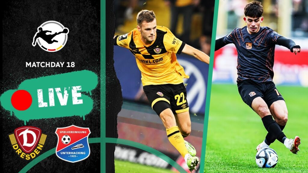 LIVE 🔴 Dynamo Dresden vs. SpVgg Unterhaching | Full Game | 3rd Division 2023/24