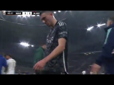 Steven Berghuis Red Card ♦️, Marseille vs Ajax 4-3 | All Goals and Extended Highlights.