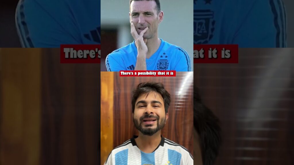 Lionel Scaloni Saying Goodbye To The Argentine National Team? 🤯 #shorts