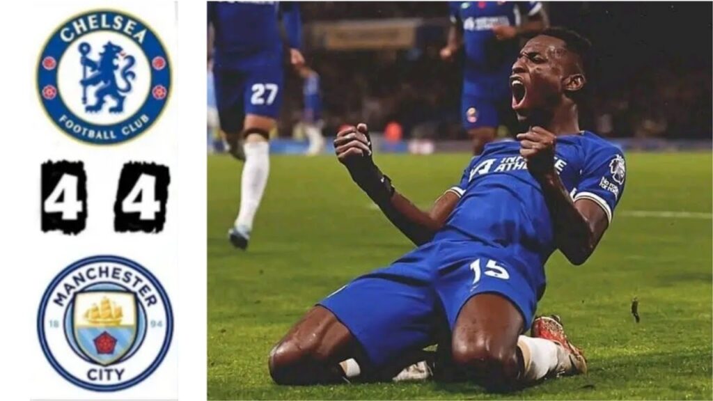 Le but de Nicolas Jackson contre Manchester city☑️ CHELSEA 4-4 MAN CITY. All Goals Highlights
