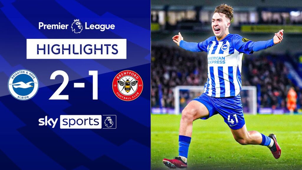 Hinshelwood gets first senior goal in Brighton comeback! 🌟 | Brighton 2-1 Brentford | PL Highlights