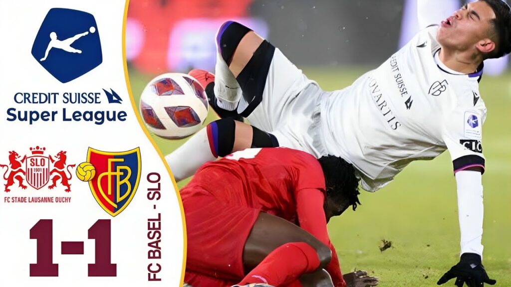 FC Basel vs FC Stade Lausanne Ouchy 1-1 Highlights Swiss Super league