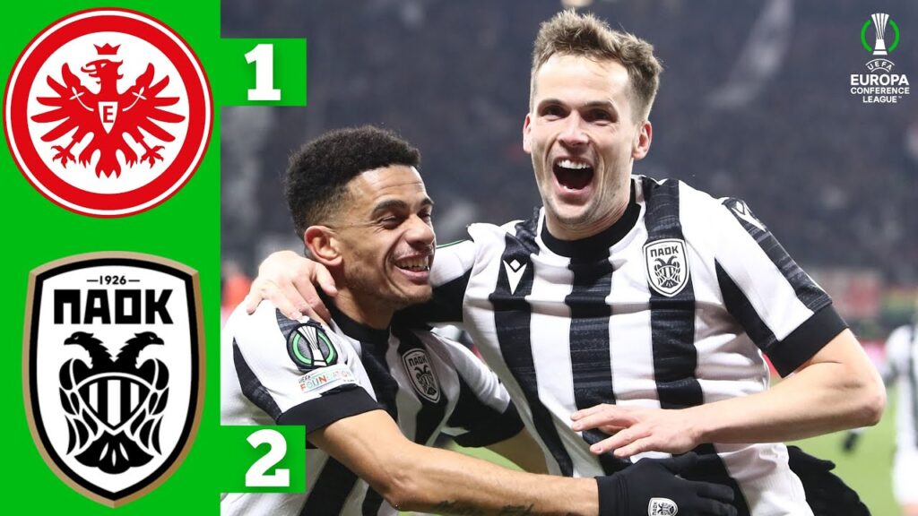 Άιντραχτ Φρανκφούρτης - ΠΑΟΚ | Τα καλύτερα στιγμιότυπα | UEFA Europa Conference League 2023/2024
