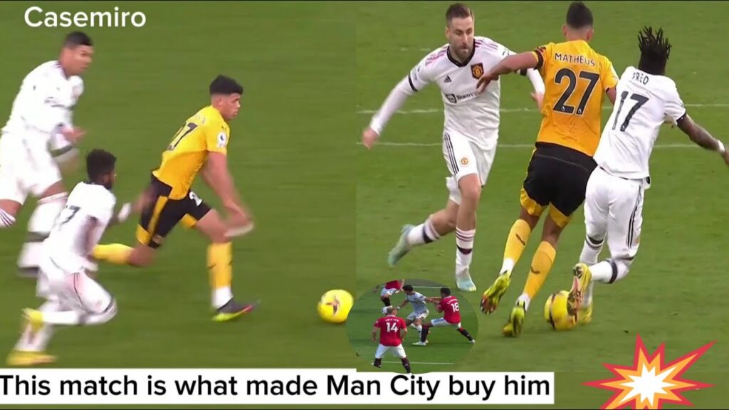 Matheus Nunes VS Manchester United 2022/2023 All Touch With Commentary