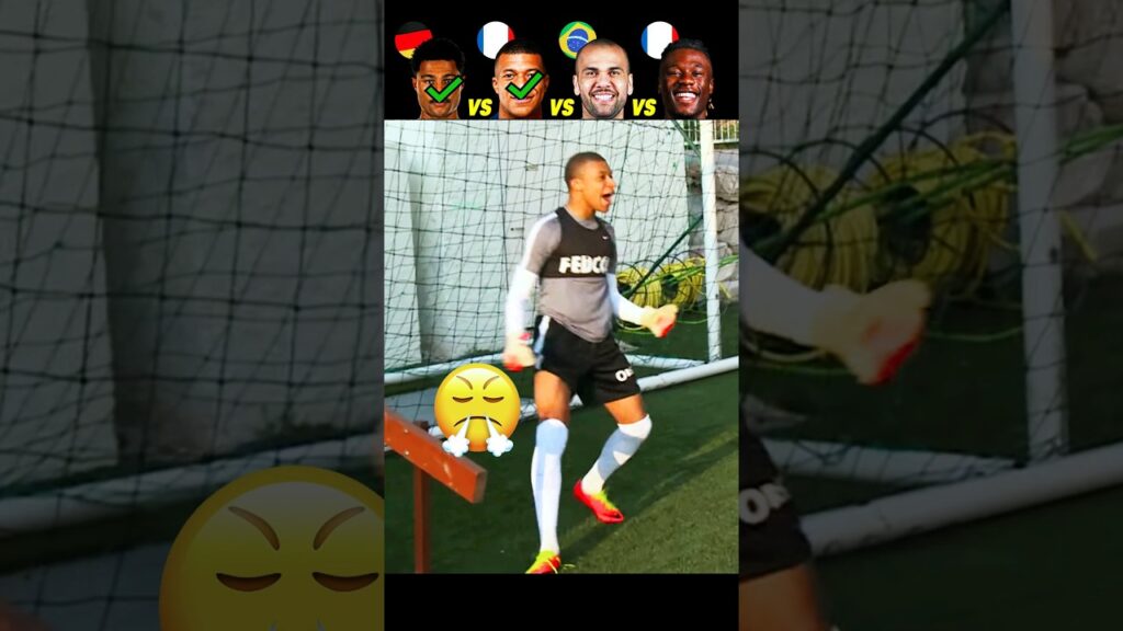 Gnabry vs Mbappe vs Dany Alves vs Camavinga 🥅👀 Goalkeeper Challenge