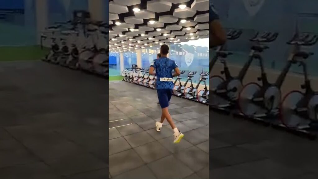 سلمان الفرج في تمرينات الهلال 💙#الهلال