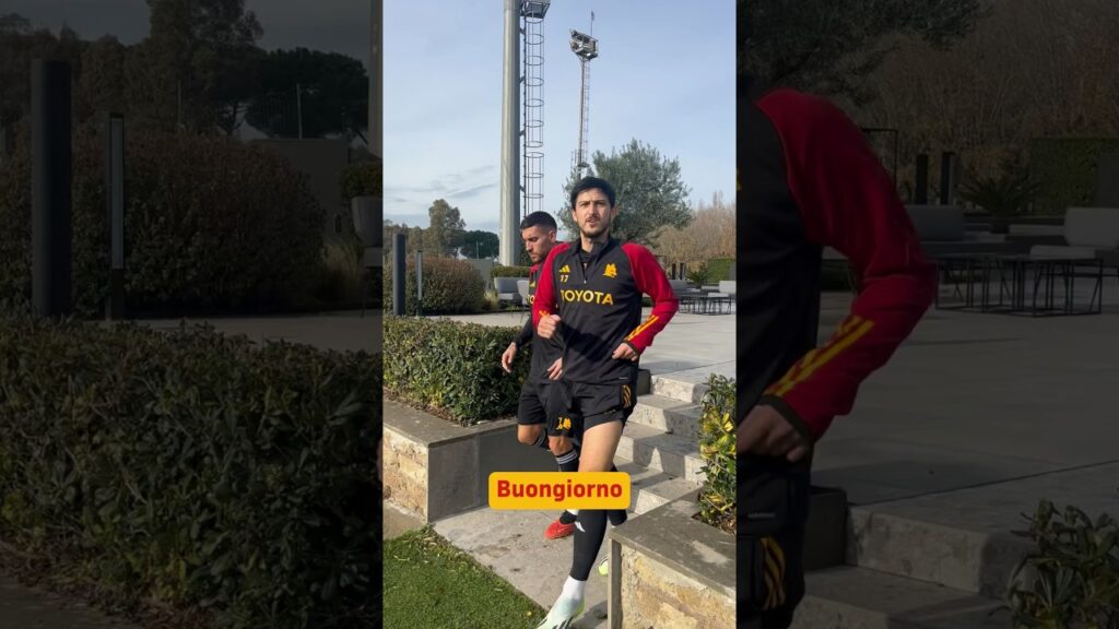 🤌 Italian with Sardar! 🇮🇹😅 #asroma #football #azmoun