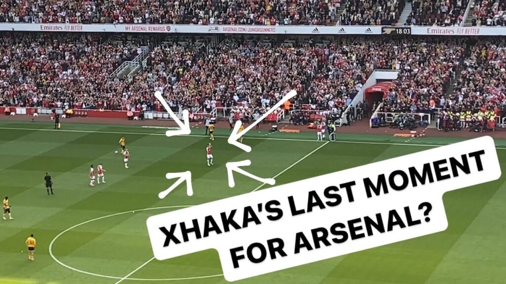 GRANIT XHAKA FINAL SUBSTITUTION 🔄 Arsenal 5-0 Wolves (28/05/23)