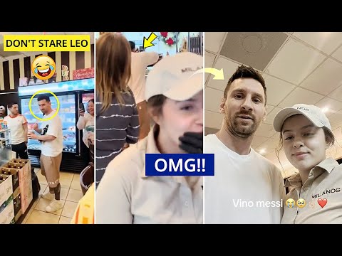 😍This Working Girl's Reaction to See LIONEL MESSI Shopping in her Store!