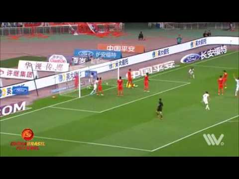 Gol Axel Witsel - Shandong Luneng x Tianjin Quanjian - 12a rodada da Super Liga da China 2017