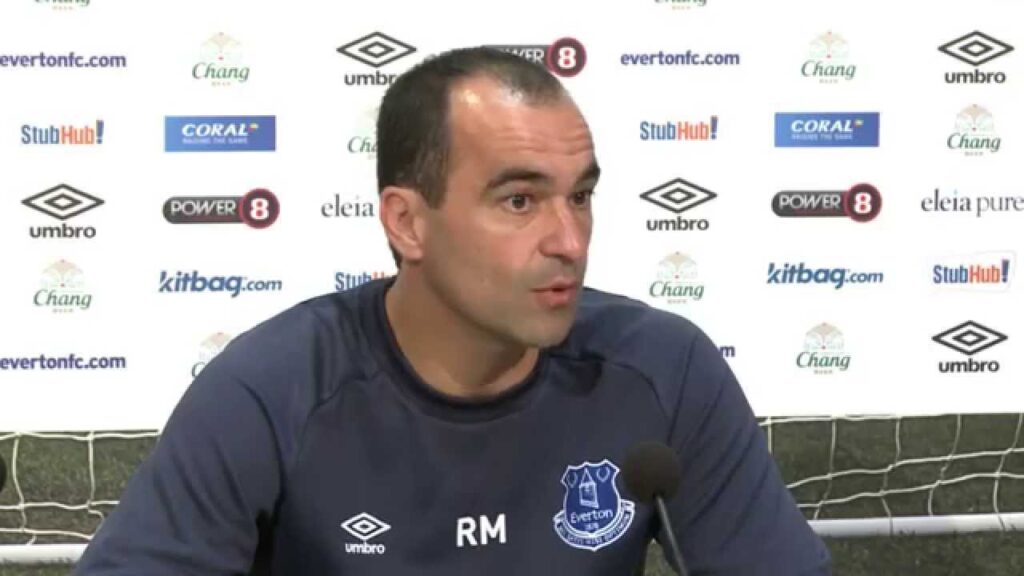Roberto Martinez's pre-Arsenal press conference