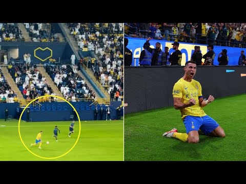 Cristiano Ronaldo scores insane chip from 40 yards out for Al-Nassr