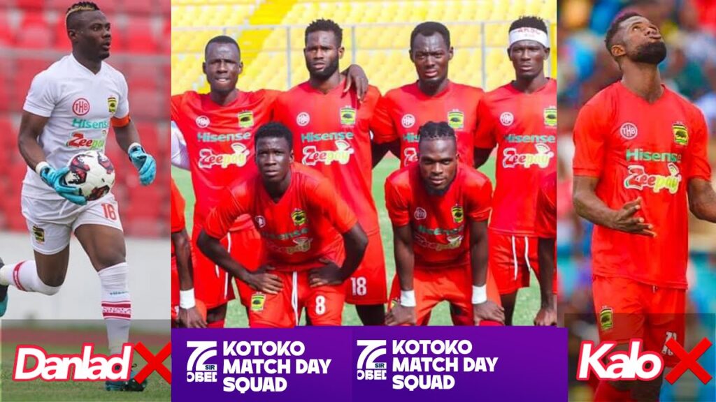 Asante Kotoko Unconfirmed 20 man Squad vs Hearts,Danlad & Kalo Set to miss Hearts Game,Ref phone off