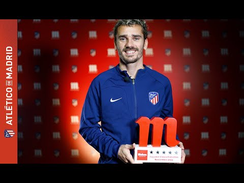 Antoine Griezmann, elegido 'Jugador Cinco Estrellas' del mes de noviembre