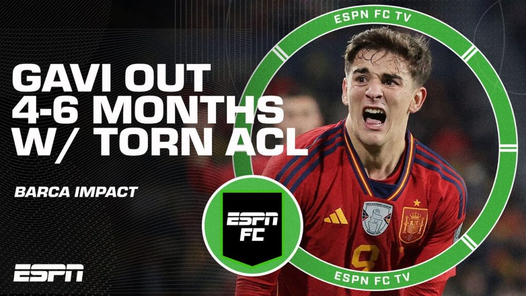 GAVI OUT for Barca for 6-8 MONTHS with torn ACL 🚨 'The heart & soul of Barca' - Ale Moreno | ESPN FC