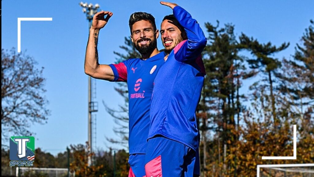 WATCH: Christian Pulisic & AC Milan TRAIN ahead of Dortmund UCL CLASH