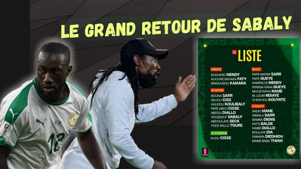 Le grand retour de Youssouf Sabaly ! Voici la liste du Sénégal Pour les Barrages contre Égypte !