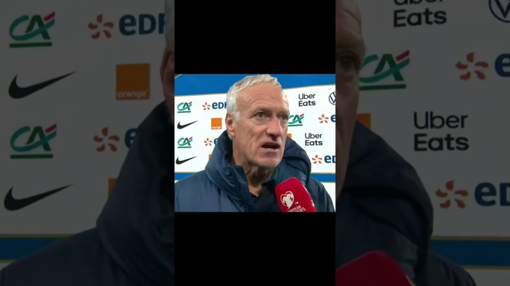 Réaction de Didier Deschamps après le match France vs Pays Bas