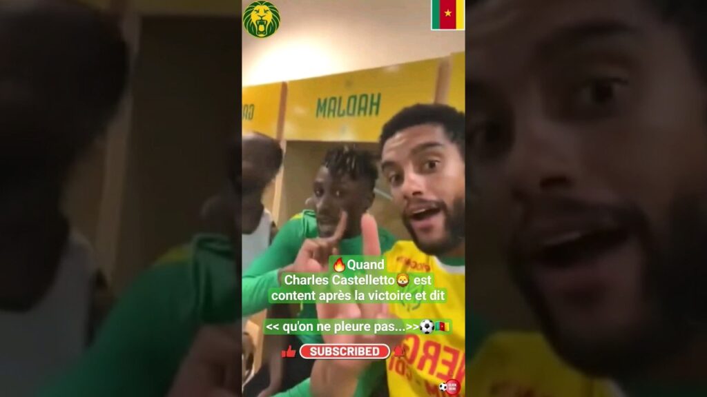 🔥Quand Jean Charles Castelletto🦁 est content après la Victoire ⚽🇨🇲 #football #cameroun 🔥Quand Jean Charles Castelletto🦁 est content après la Victoire ⚽🇨🇲 #football #cameroun