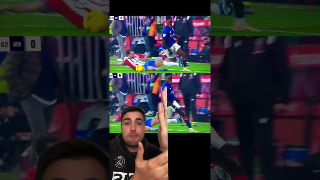 DURÍSIMA ENTRADA de ERIC GARCÍA a NICO WILLIAMS #futbol #nicowilliams #athleticclub #girona