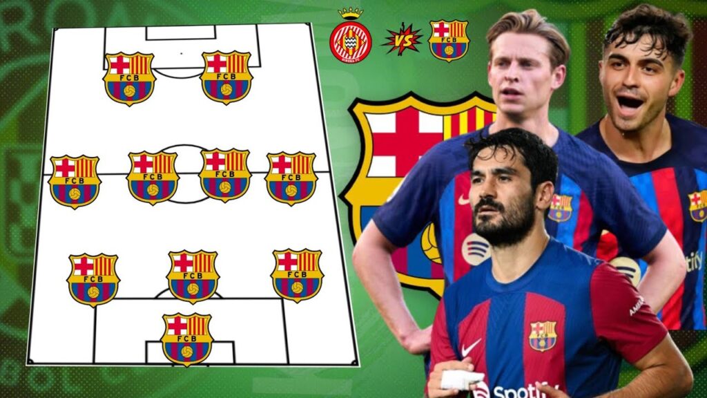 🚨Gavi Return! BARCELONA Lineup Against GIRONA In Laliga 2023/2024
