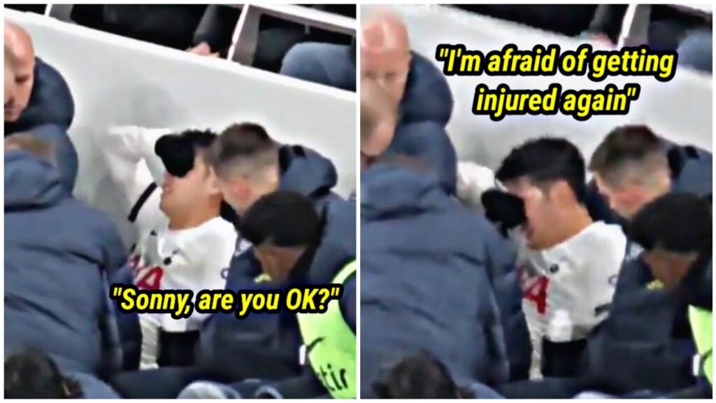 Son Heung-min breaks down in tears as he hands Tottenham another injury scare 🥹