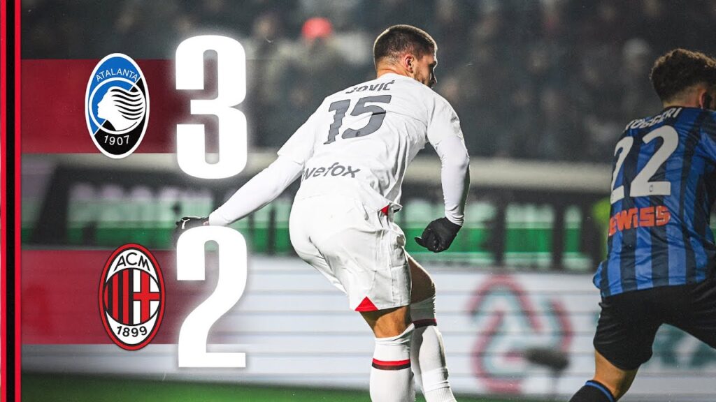 Defeat in stoppage time | Giroud and Jović goals | Atalanta 3-2 AC Milan | Highlights Serie A