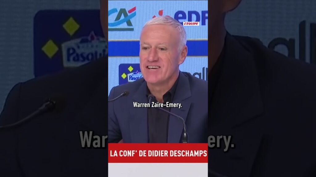 La liste des 23 Bleus sélectionnés par Didier Deschamps avec Zaïre-Emery ! #shorts #equipedefrance