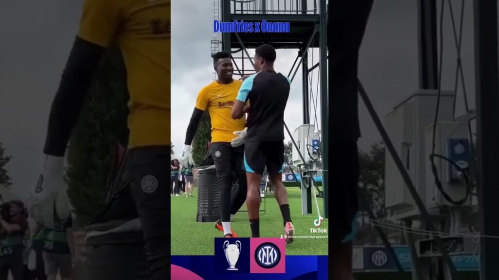 Serenità e voglia di afferrare il sogno!🖤💙#inter #onana #dumfries #friends #uclfinal