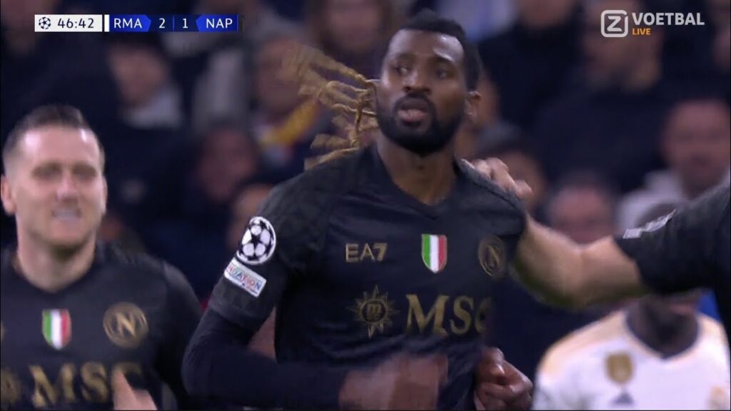Gol di Andre-Frank Zambo Anguissa, Real Madrid vs Napoli (2-2) Tutti i gol e gli highlights della