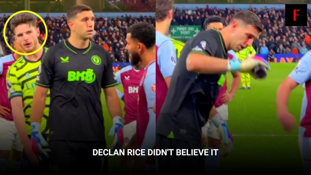 Declan Rice Reaction On Emiliano Martinez Eye Bleeding Injury
