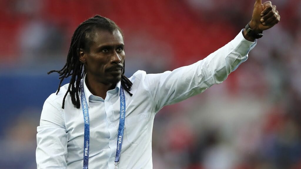 Aliou Cissé en joie après la qualif des Lions locaux au CHAN Algérie 2023