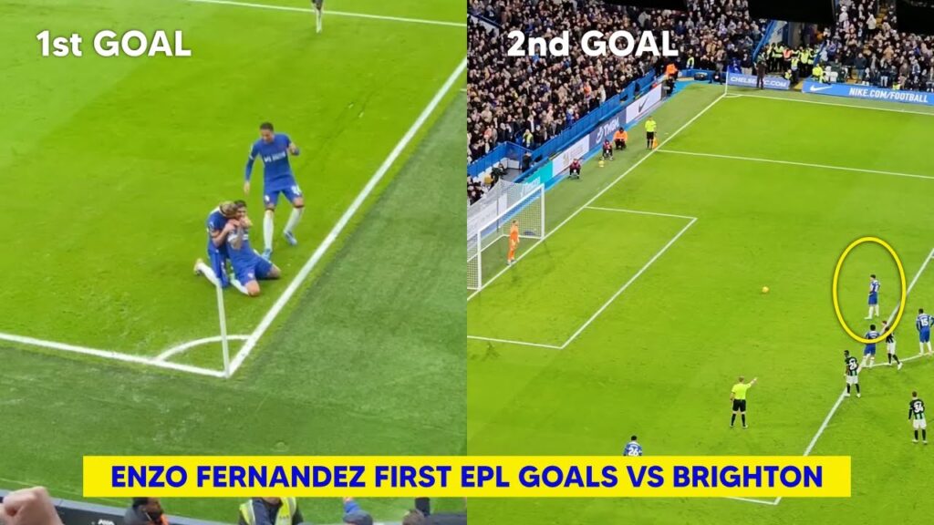🤯 Chelsea Fans Crazy Reaction to Enzo Fernandez 2 GOALS vs Brighton!