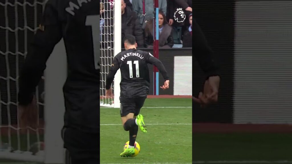 Martinelli celebrates before he scores #shorts