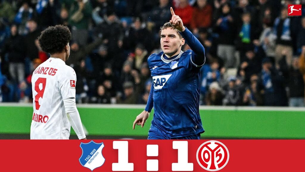 TSG Hoffenheim - 1. FSV Mainz 05 | 1:1 | Höhepunkte | Bundesliga 2023-24