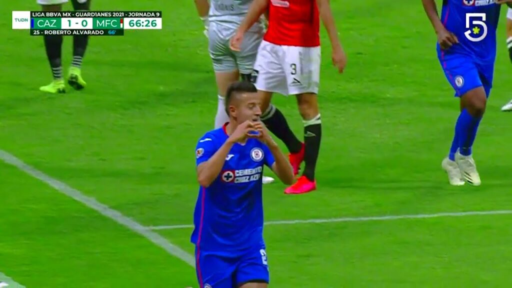 Gol de R. Alvarado | Cruz Azul 1 - 0 Mazatlán | Liga BBVA MX - Guard1anes 2021 - Jornada 9