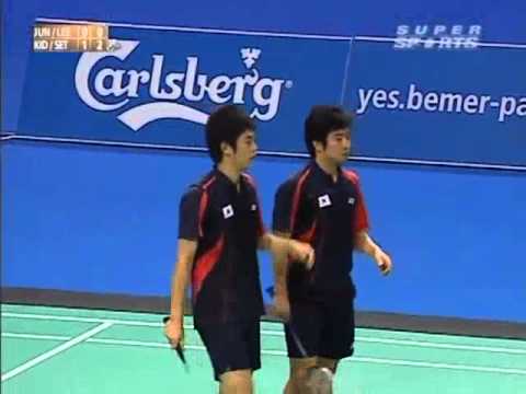 swiss open 2008 Jae Sung JUNG 6 Yong Dae LEE vs Markis KIDO 2 Hendra SETIAWAN Swiss Open 2008 Final1