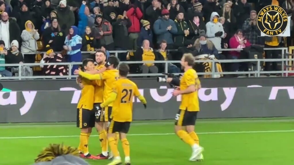 Hwang Hee-Chan WINNER vs Burnley with Wolves Fans Celebrations