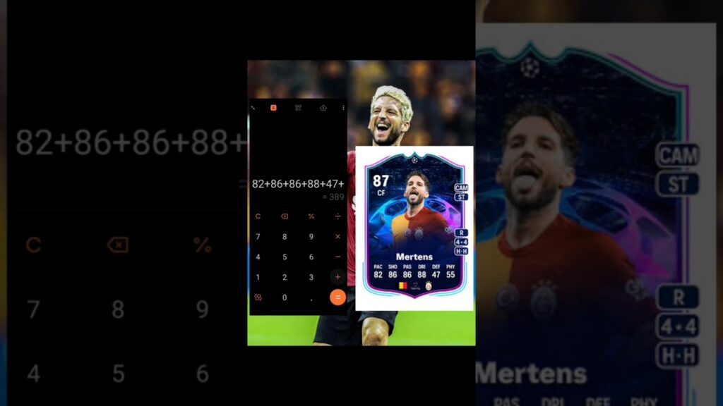 —⚽Dries Mertens Fifa 24 Card hesaplama⚽—#keşfet#football #keşfetbeniöneçıkar#keşfetedüş#Mertens