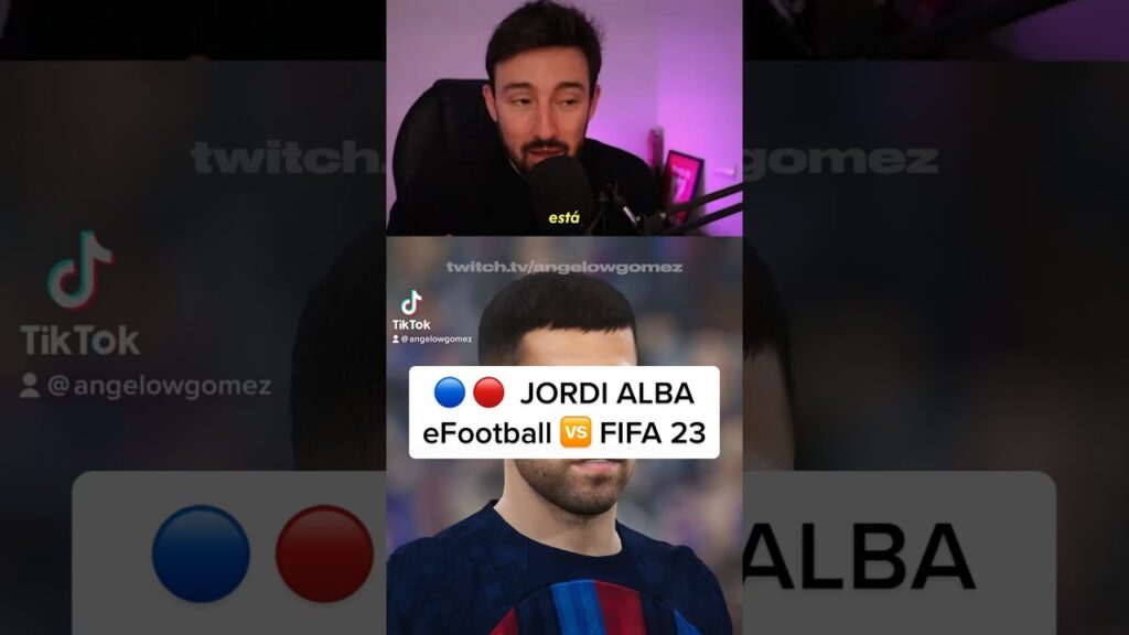 🤬 Así es Jordi Alba en FIFA 23 vs eFootball 🤩 #shorts 🤬 Así es Jordi Alba en FIFA 23 vs eFootball 🤩 #shorts