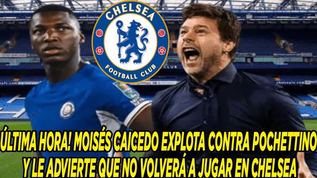 ULTIMA HORA MOISÉS CAICEDO EXPLOTA CONTRA POCHETTINO Y LE ADVIERTE QUE NO VOLVERÁ A JUGAR EN CHELSEA