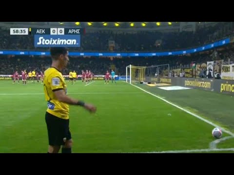 Domagoj Vida Goal,AEK Athens vs Aris Thessaloniki Fc(1-0) All Goals and Match Highlights