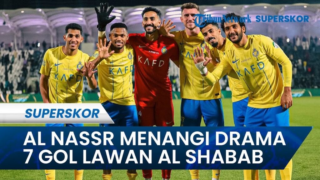 Lolos ke Semifinal Piala Raja Arab Saudi, Al Nassr Menangi Drama 7 Gol Lawan Al Shabab #ronaldo #cr7