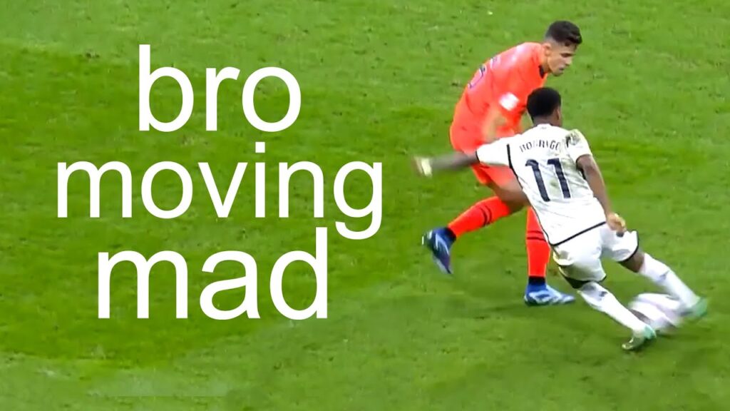 Rodrygo is an expert in tight spaces dribbling..