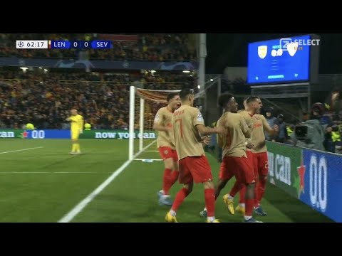 Przemysław Frankowski Bramka | Skrót meczu Lens z Sevillą 1:0 | Liga Mistrzów UEFA