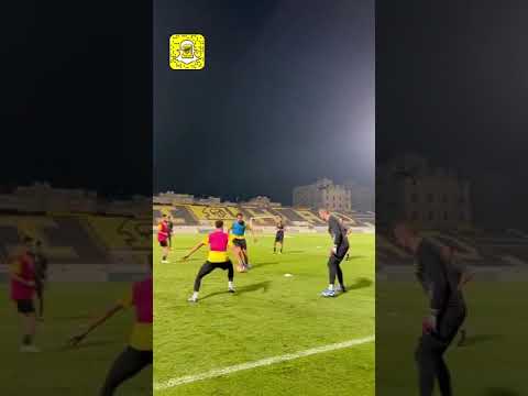 جانب من تدريبات الفريق والتي شهدت مشاركة "العبود - حجازي